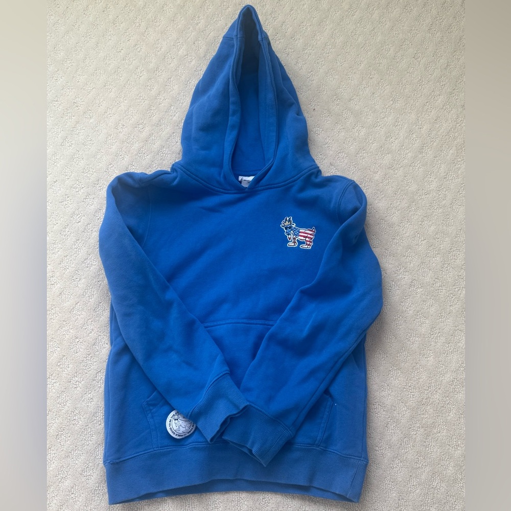 Goats USA Kids Hoodie with American Flag Embroidered Logo